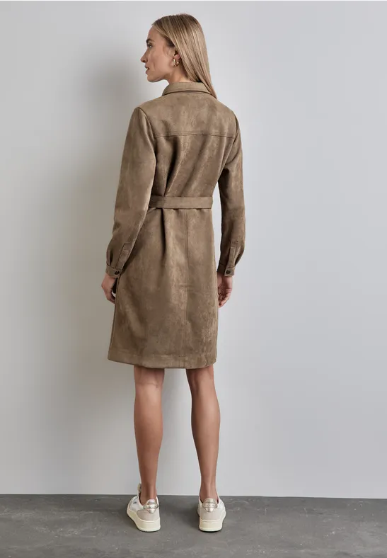 Street One Kleid In Velours-Optik
