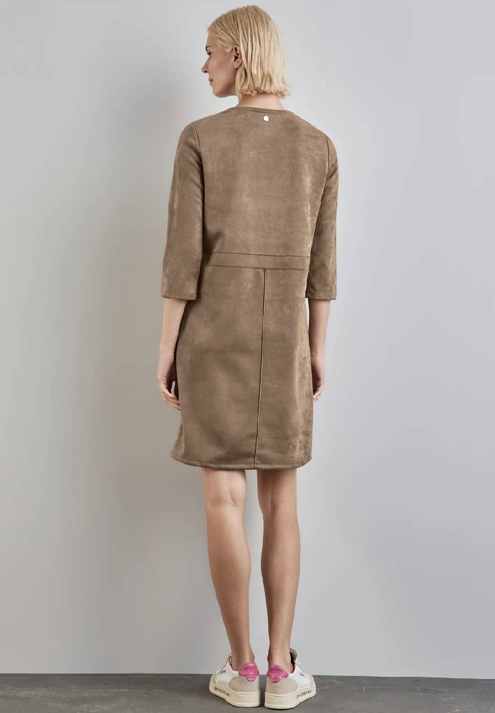 Street One Kleid In Velours-Optik