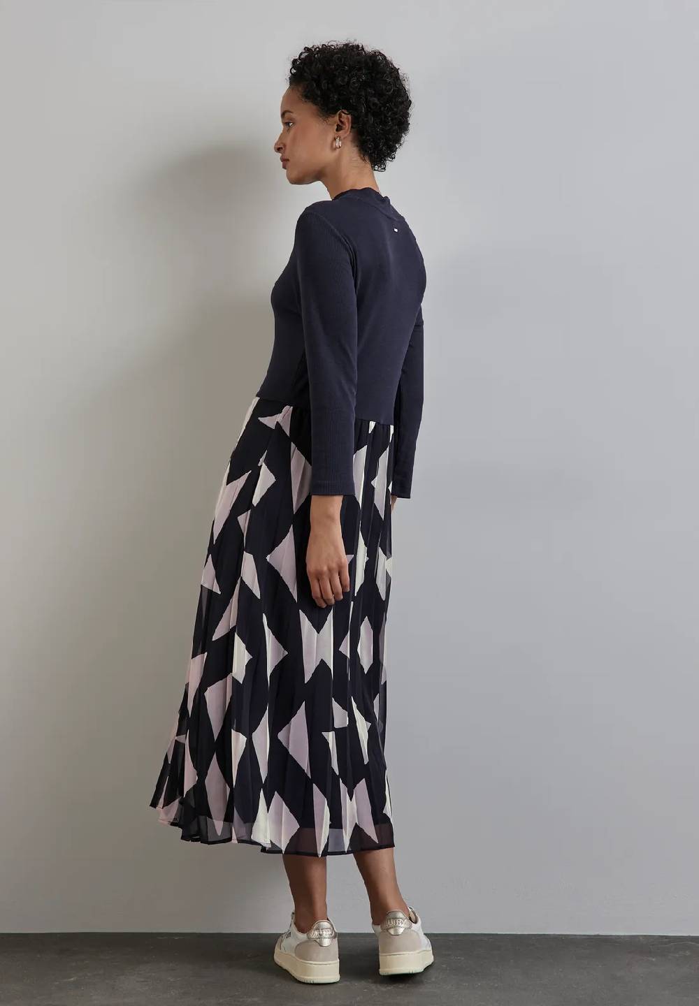 Street One Kleid Mit Materialmix