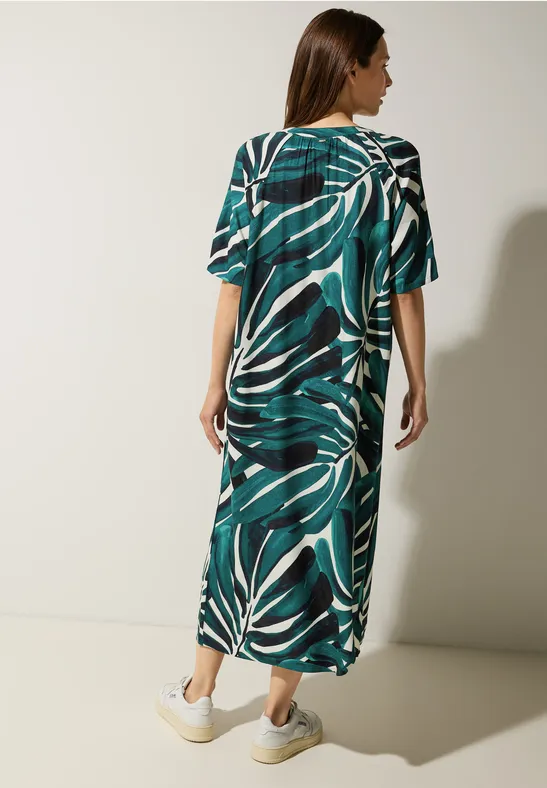 Street One Kleid Mit Palmenprint