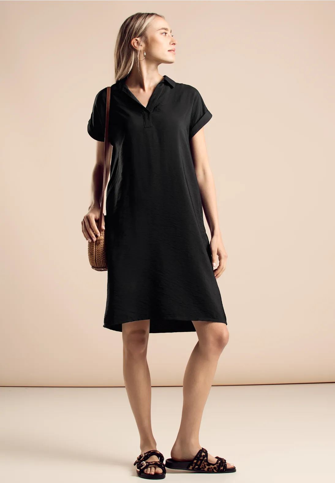 Street One Knielanges Blusen-Kleid