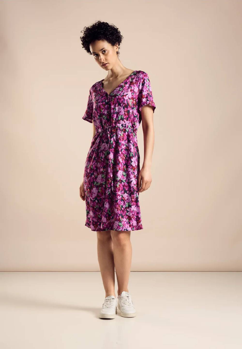 Street One Knielanges Kleid mit Print