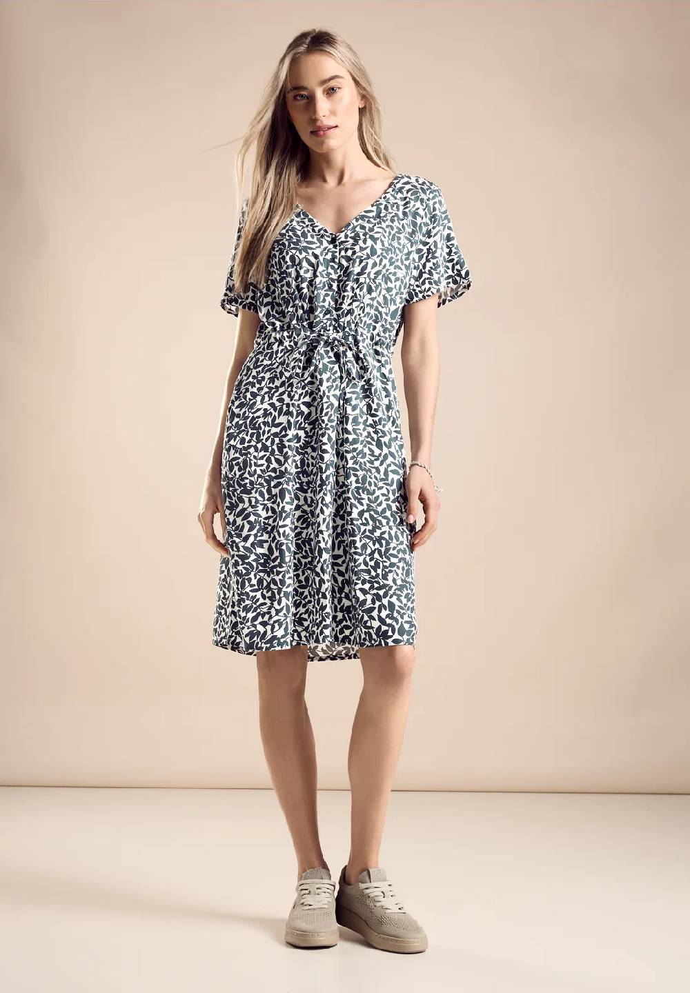 Street One Knielanges Kleid mit Print