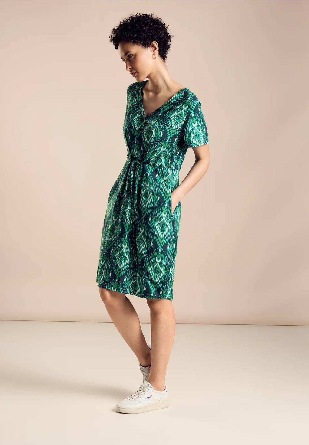 Street One Knielanges Kleid mit Print