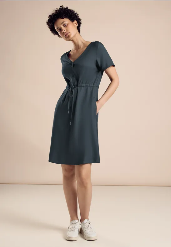 Street One Knielanges Viskose Kleid