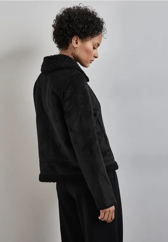Street One Kurze Jacke Mit Teddy-Fell