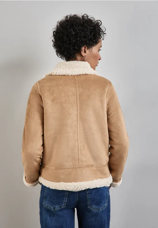 Street One Kurze Jacke Mit Teddy-Fell