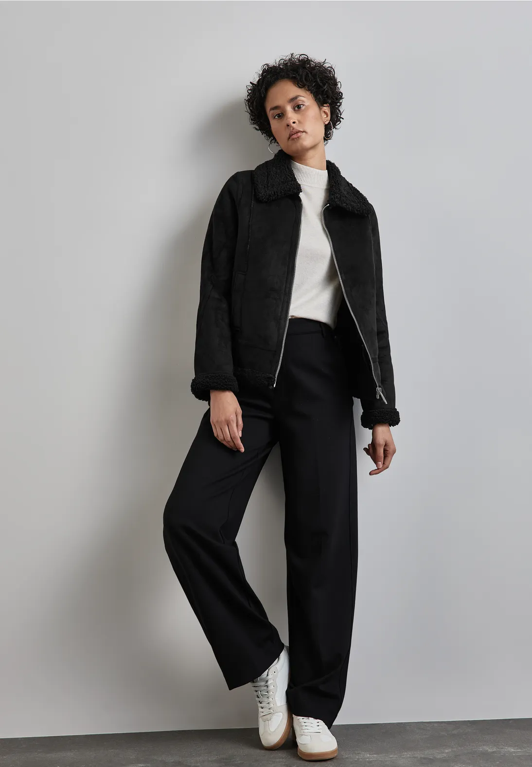 Street One Kurze Jacke mit Teddy-Fell