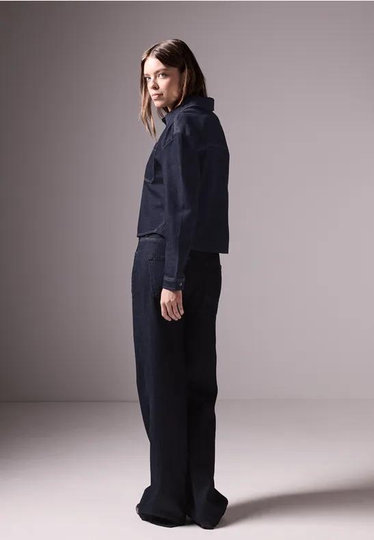 Street One Kurze Jeansbluse