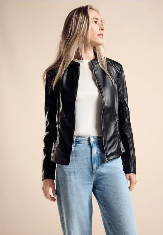 Street One Kurze Leder-Look Jacke