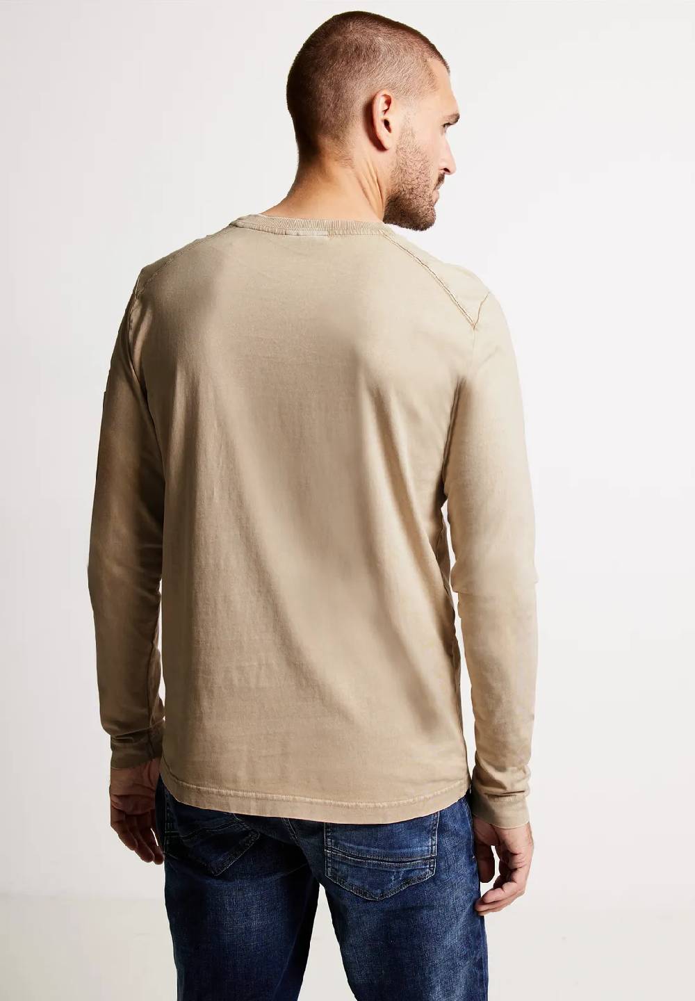Street One Langarmshirt In Washed-Optik