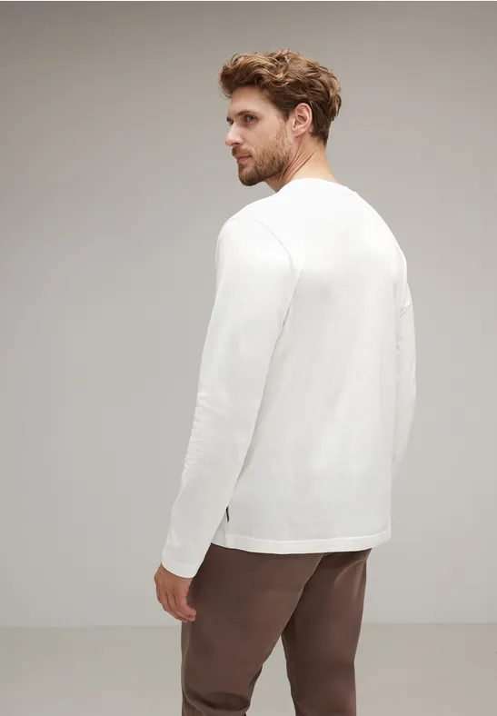 Street One Langarmshirt Mit Brustprint