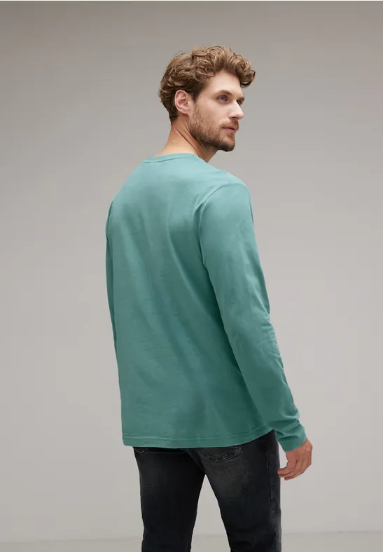 Street One Langarmshirt Mit Brustprint