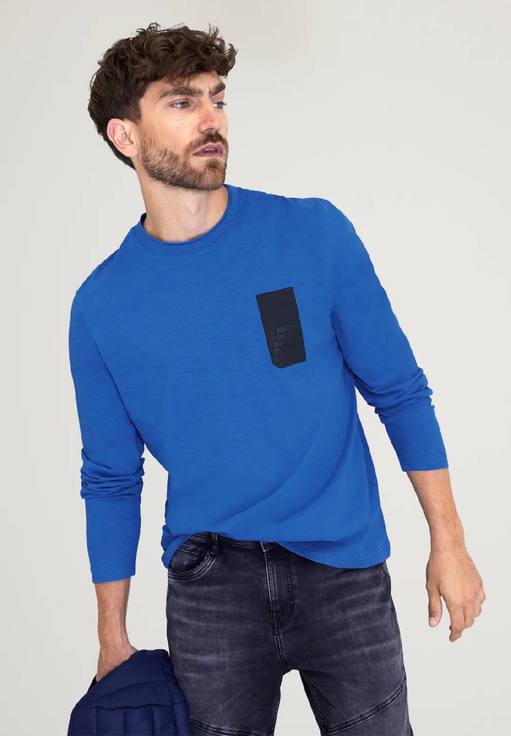 Street One Langarmshirt mit Brustprint