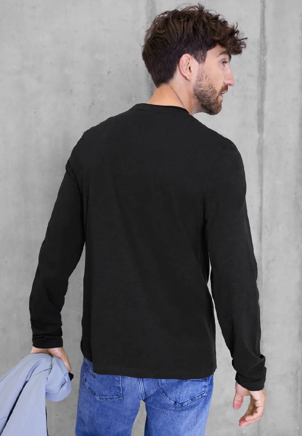 Street One Langarmshirt Mit Brustprint