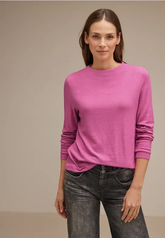 Street One Langarmshirt Mit Gummisaum - Style LENA
