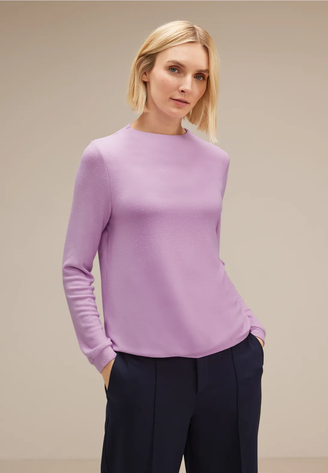 Street One Langarmshirt mit Gummisaum - Style LENA