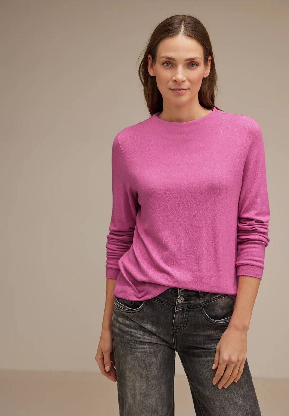 Street One Langarmshirt mit Gummisaum - Style LENA