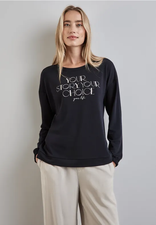 Street One Langarmshirt Mit Print