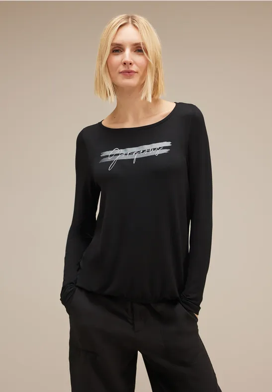 Street One Langarmshirt Mit Wording