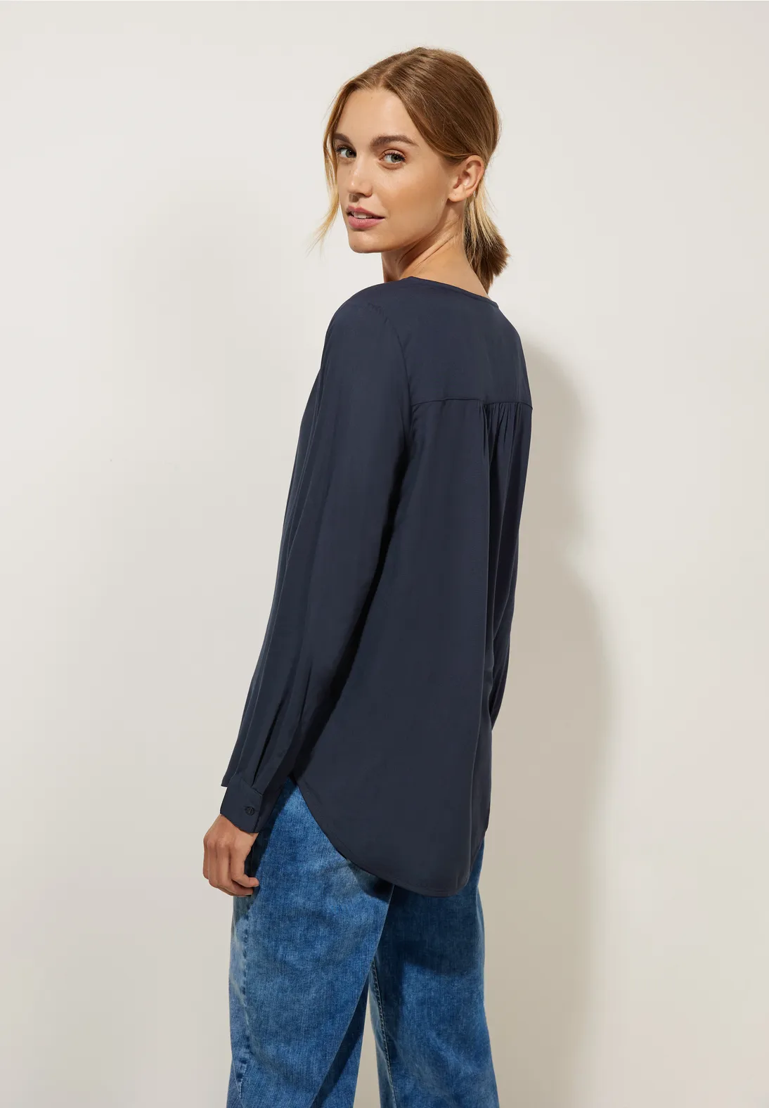 Street One Lange Bluse In Unifarbe