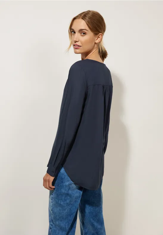Street One Lange Bluse In Unifarbe