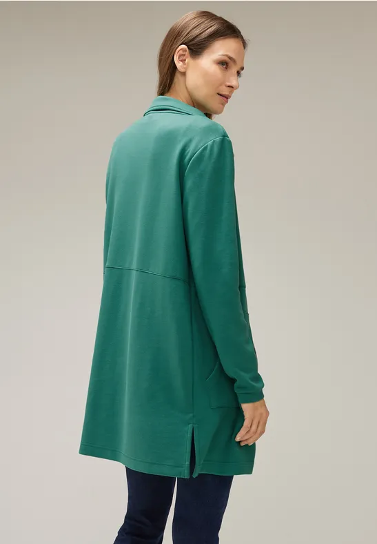 Street One Lange Sweatjacke Mit Zipper