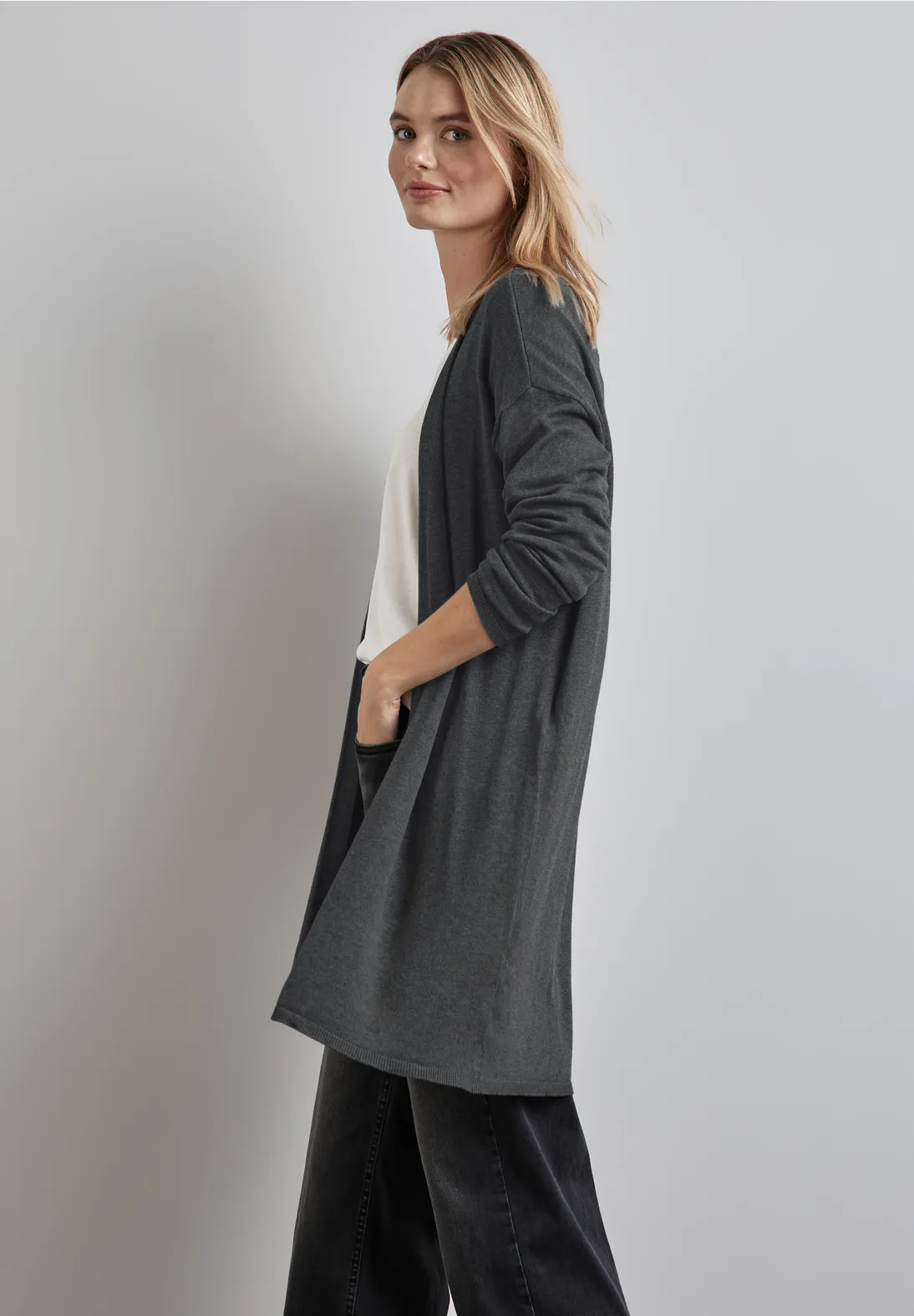 Street One Langer Feinstrickcardigan