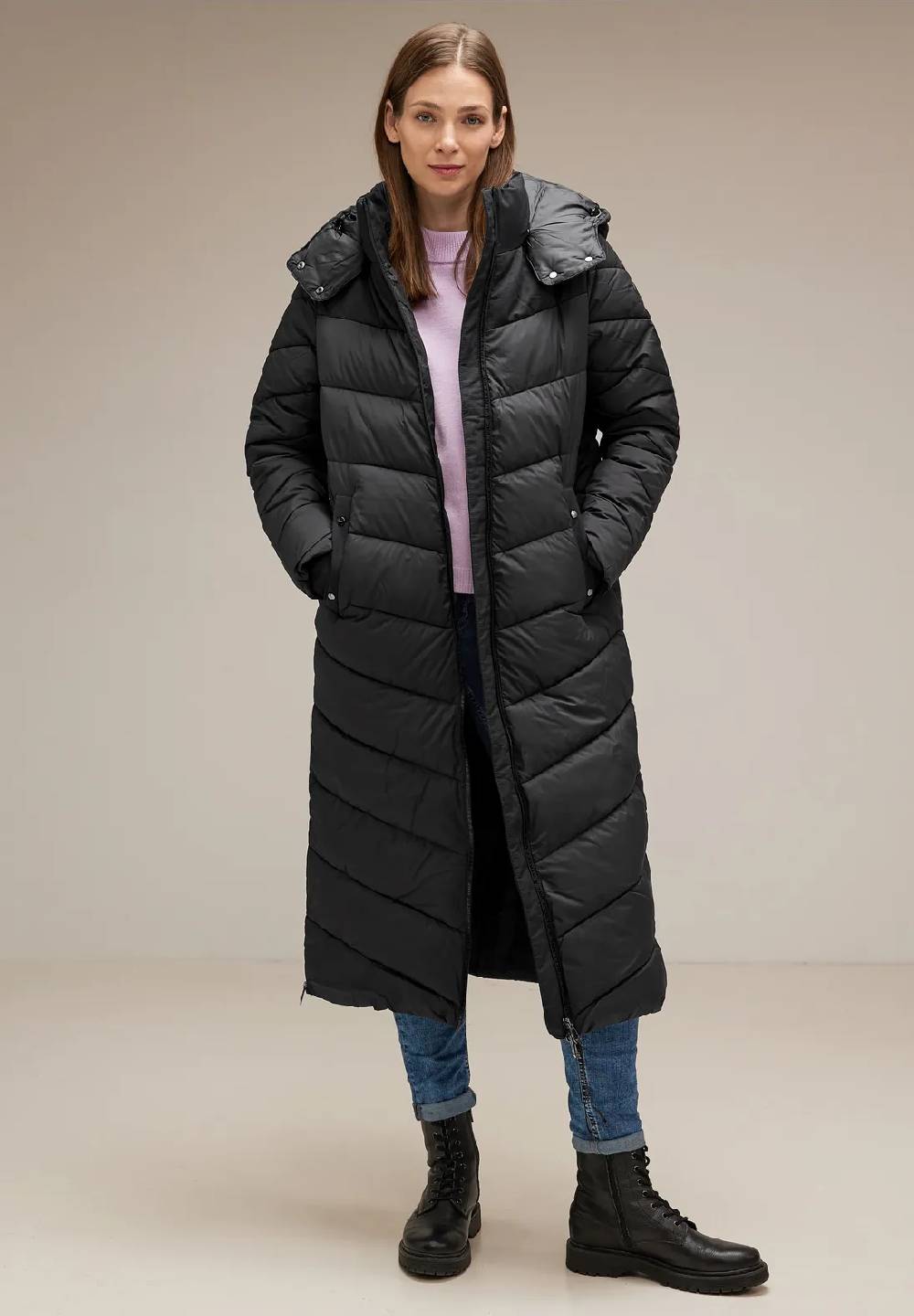 Street One Langer Stepp Wintermantel