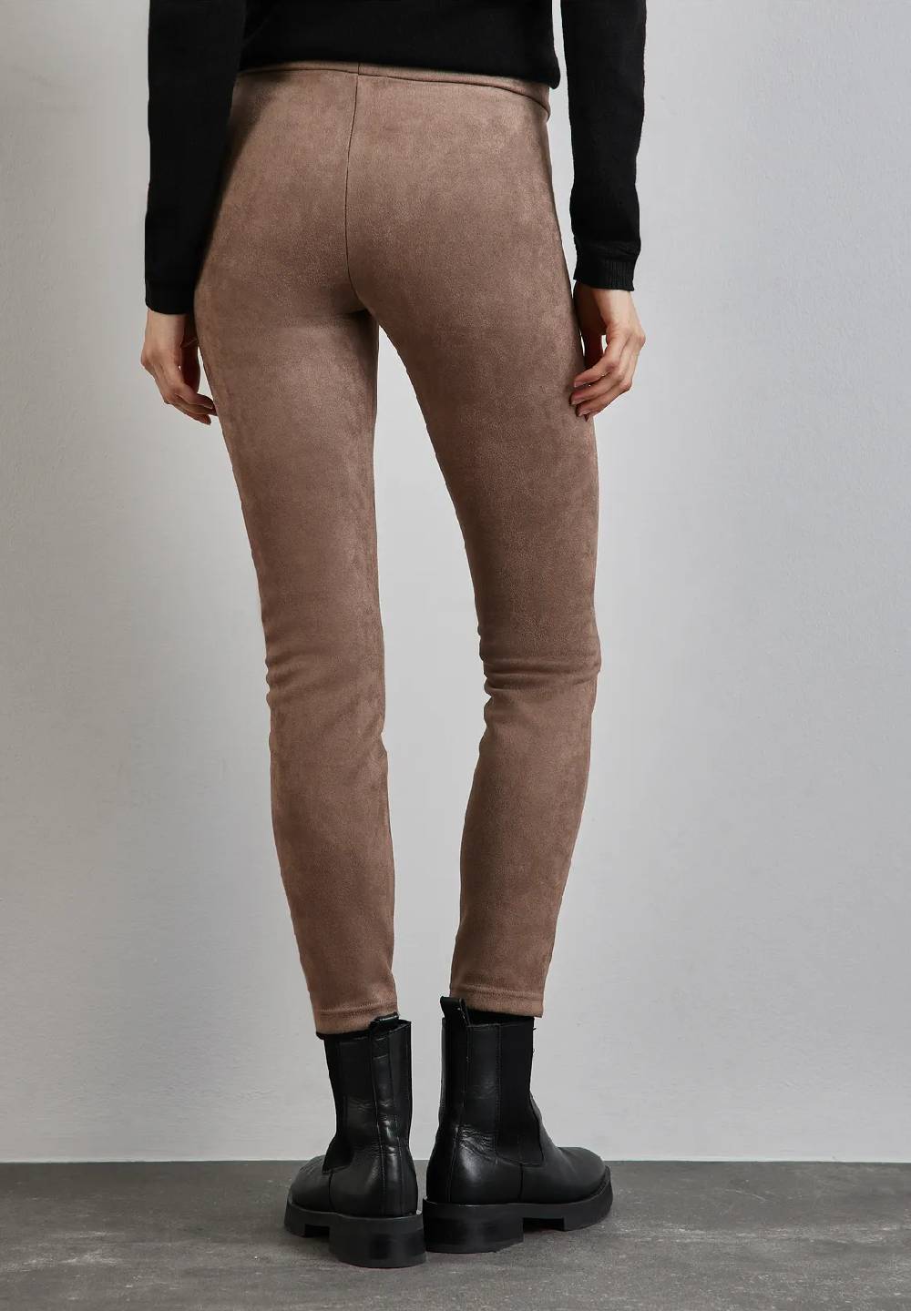Street One Leggings Im Velours-Look