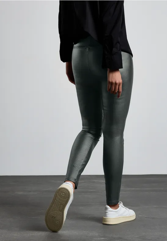 Street One Leggings In Lederoptik