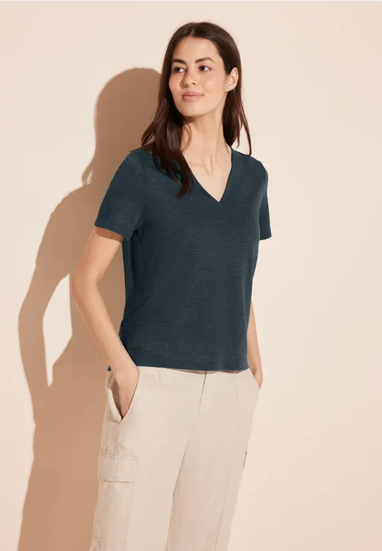 Street One Leinen Look T-Shirt