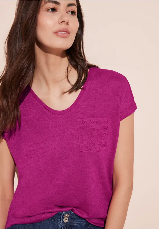 Street One Leinen Look T-Shirt