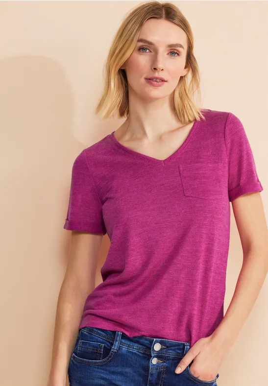 Street One Leinen Look T-Shirt