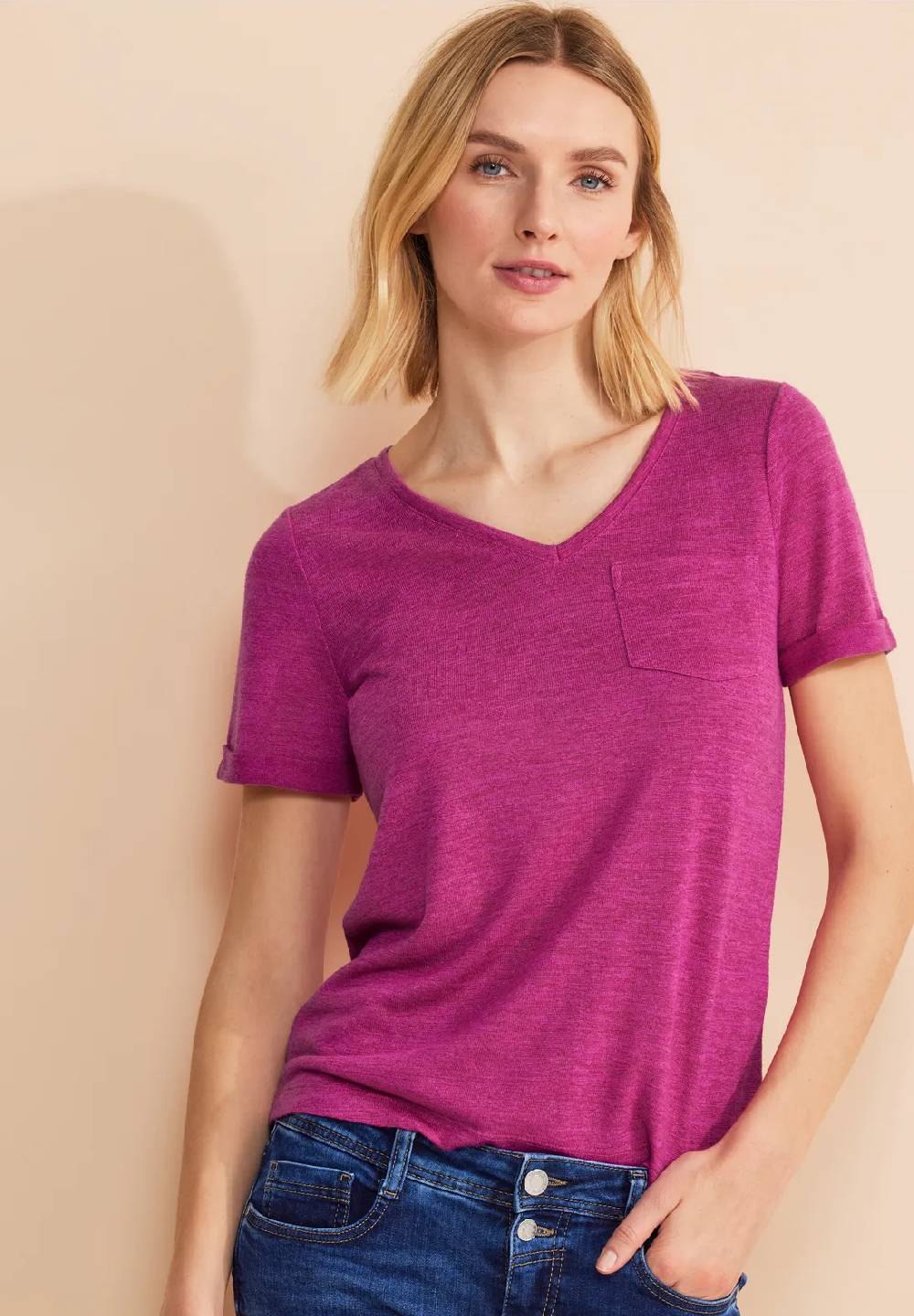 Street One Leinen Look T-Shirt