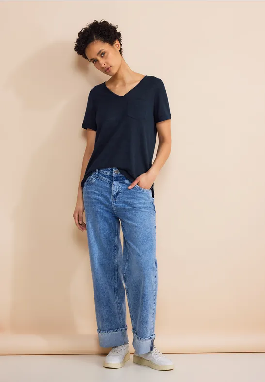 Street One Leinen Look T-Shirt