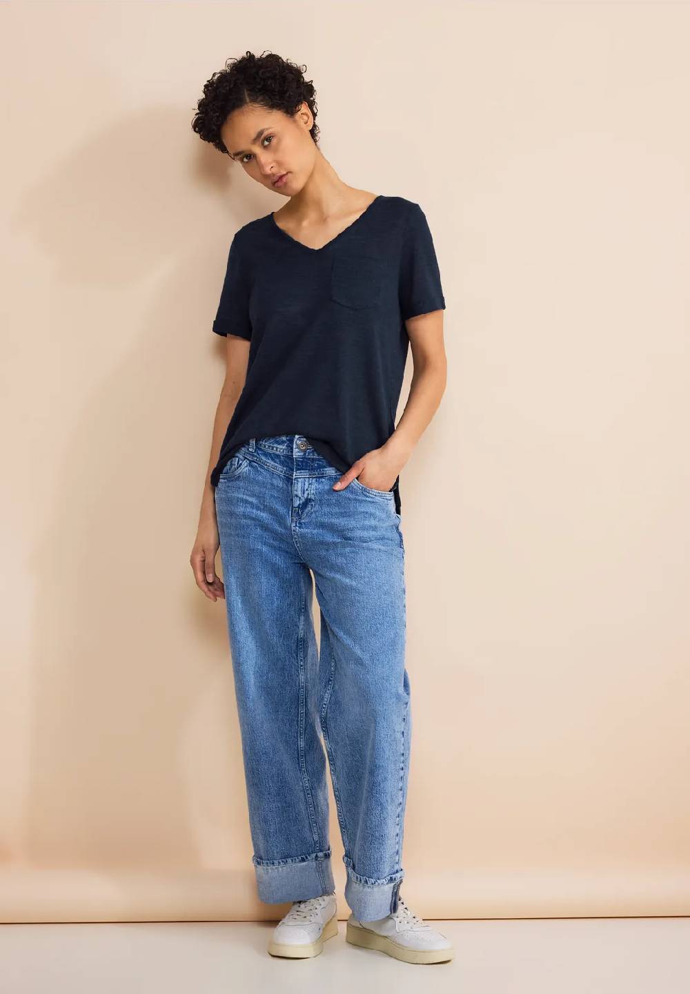 Street One Leinen Look T-Shirt