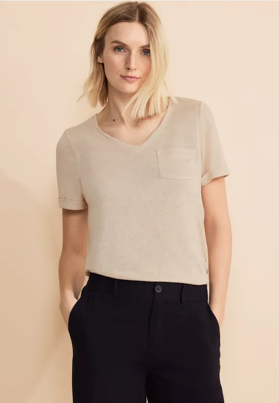 Street One Leinen Look T-Shirt