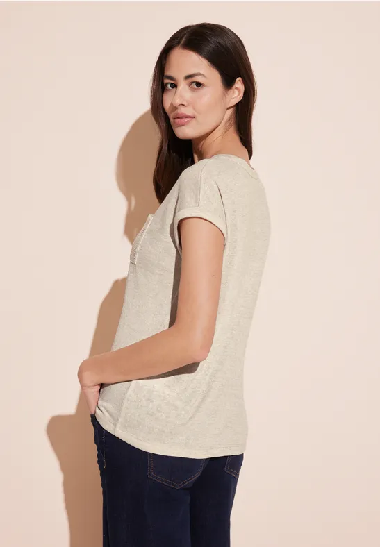 Street One Leinen Look T-Shirt