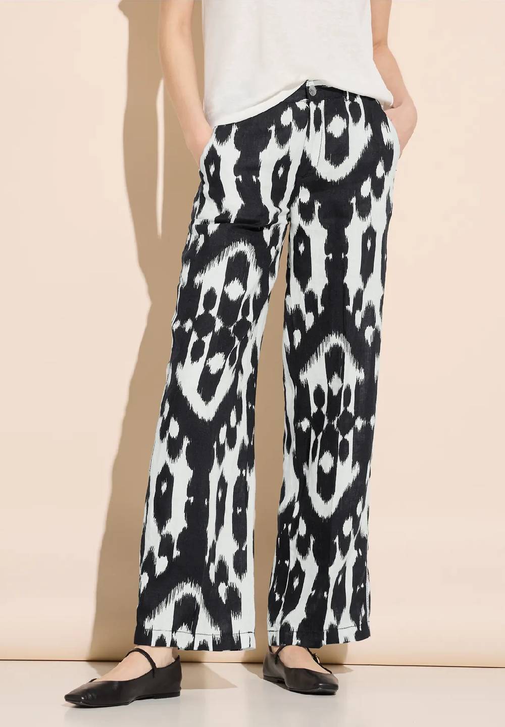 Street One Leinenhose mit Print