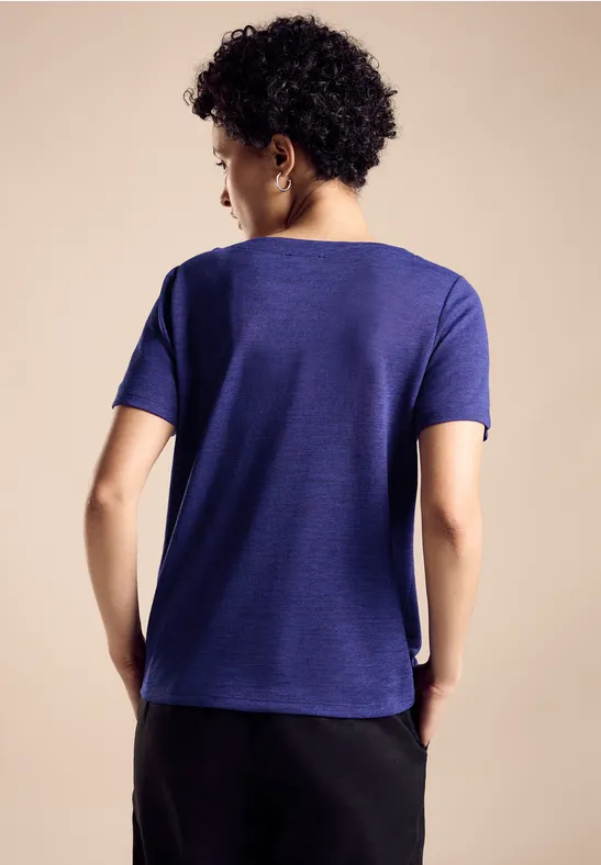 Street One Leinenlook T-Shirt