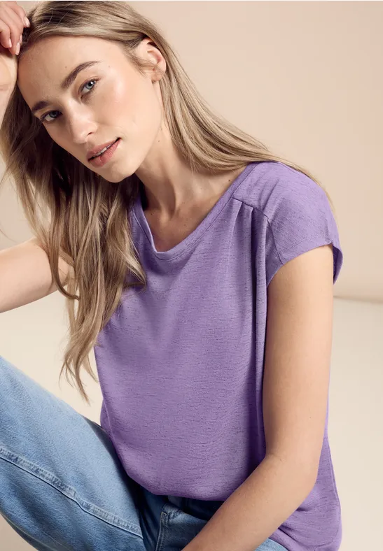 Street One Leinenlook T-Shirt