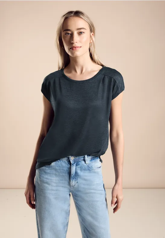 Street One Leinenlook T-Shirt