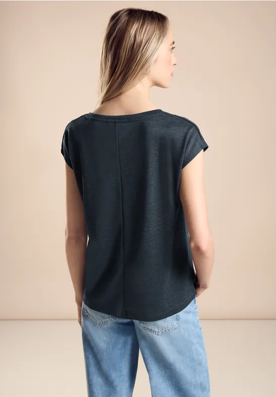 Street One Leinenlook T-Shirt