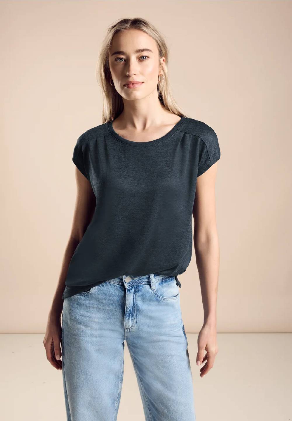 Street One Leinenlook T-Shirt