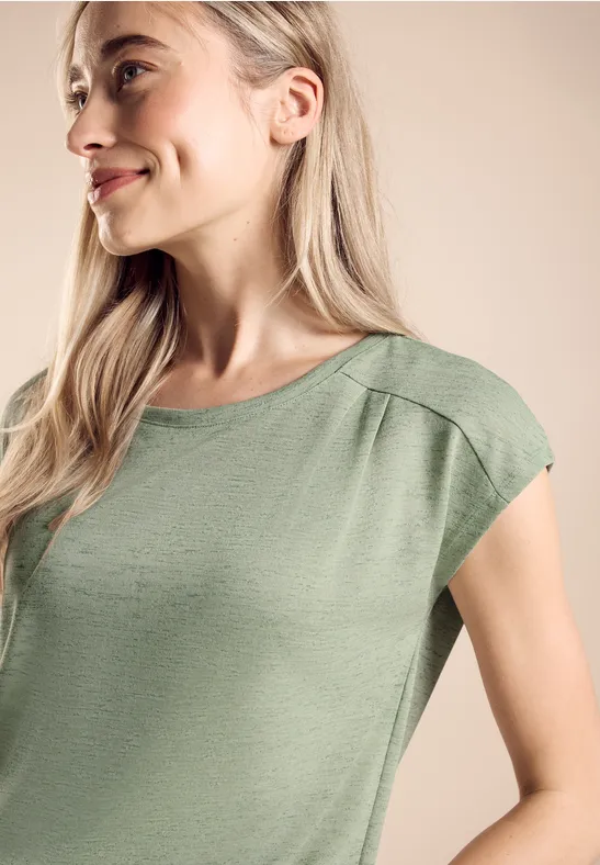 Street One Leinenlook T-Shirt