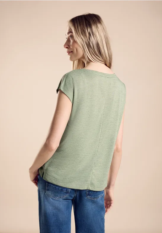 Street One Leinenlook T-Shirt