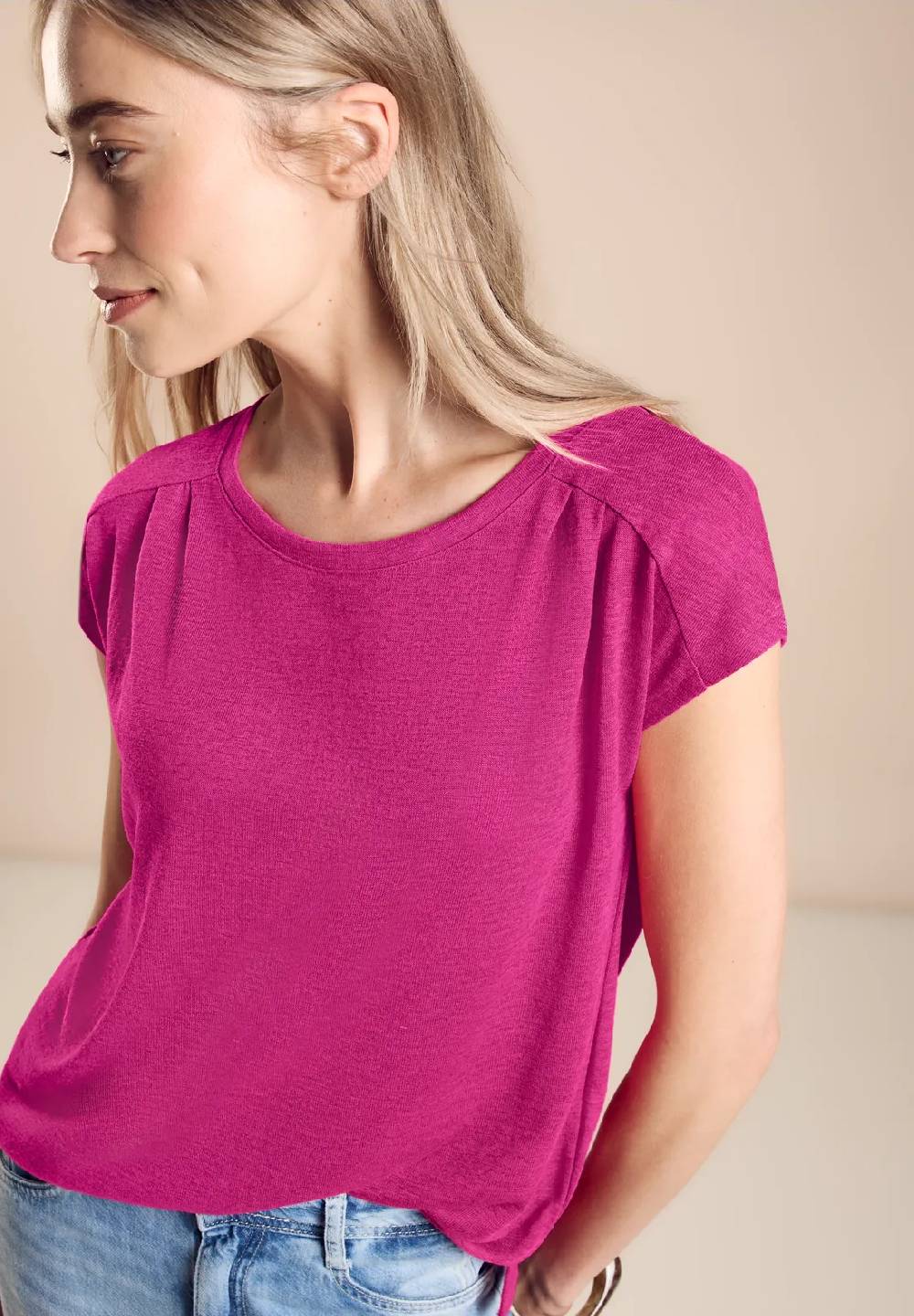 Street One Leinenlook T-Shirt