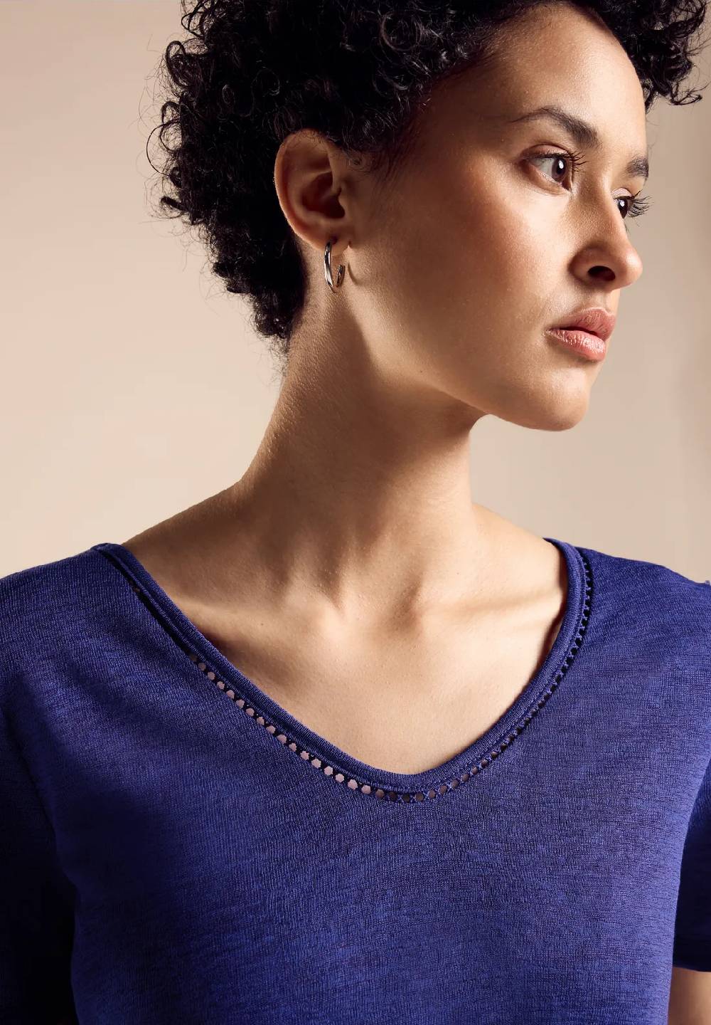 Street One Leinenlook T-Shirt