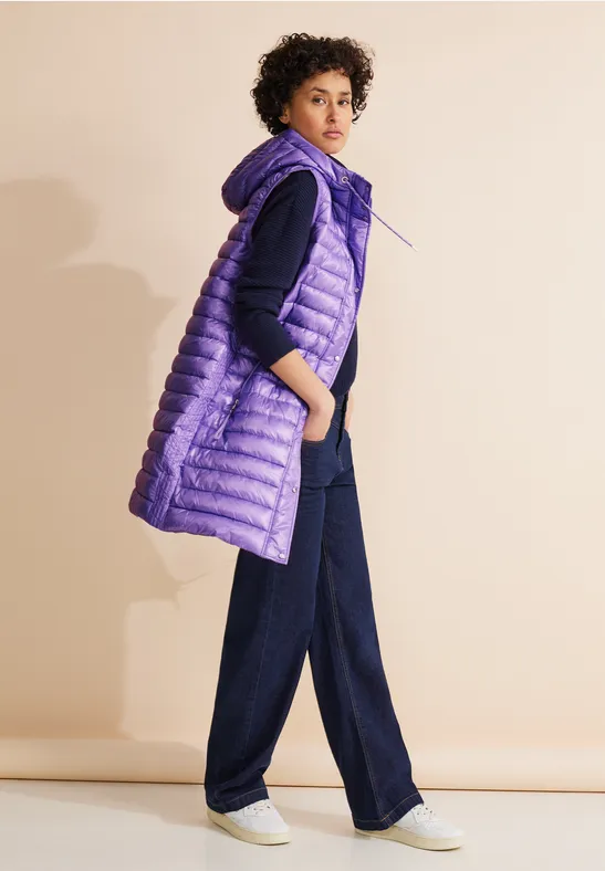 Street One Long Kapuzen Steppweste